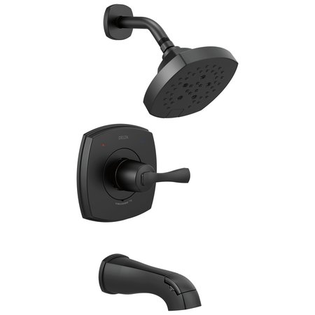 DELTA Stryke 14 Series Tub and Shower Matte Black T14476-BL